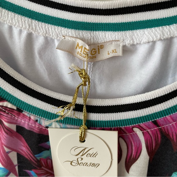 T shirt in tropical pattern size l/xl new - Picture 5 of 7